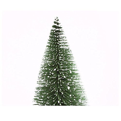 TinaDeer Künstlich Weihnachtsbaum - Mini Tannenbaum Deko mit Schnee - Weihnachten Baum mit Sockel - Christbaum für Weihnachtsdeko, Tischdeko, DIY, Schaufenste (E, 30CM) von TinaDeer