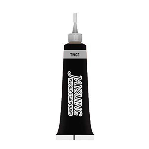 TinaDeer Lederreparatur, 20ml Lederreparatur Creme, Lederreparaturcreme Leder und Vinylreparaturset für Möbel Couch Autositze Sofa Jacke Leather Refurbishing Repair Cream (Black) von TinaDeer