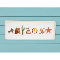 Arizona Holzblock von TinaLabadiniDesigns