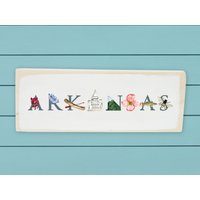 Arkansas ~ Holzblock Abschlussgeschenk Home Office Decor von TinaLabadiniDesigns