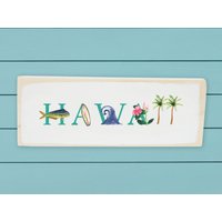 Hawaii Holzblock von TinaLabadiniDesigns