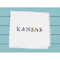 Kansas Mehlsack Handtücher ~ Küchen - Und Barhandtuch Dekorative Sonnenblumenzustand von TinaLabadiniDesigns