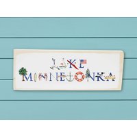Lake Minnetonka Holzblock Lake Minnetonka Holzblock von TinaLabadiniDesigns