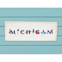 "Michigan Holzblock" von TinaLabadiniDesigns