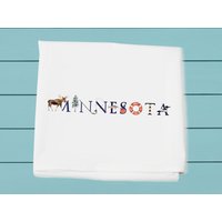 Minnesota, Mehlsacktuch, Aquarell Designs, Tina Labadini Original Kunst, Alle Baumwoll Geschirrtuch Minnesota, Mehlsacktuch, Aquarell Designs, Tina Labadini Original Kunst, Alle Baumwoll Geschirrtuch von TinaLabadiniDesigns