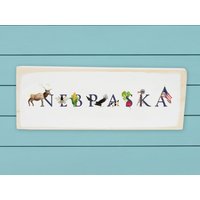 Nebraska ~ Holzblock Home-Office-Dekor Wandbehang Abschlussgeschenk Nebraska ~ Holzblock Home-Office-Dekor Wandbehang Abschlussgeschenk von TinaLabadiniDesigns