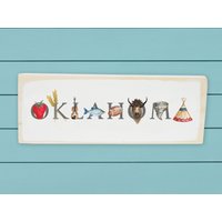 Oklahoma Holzblock Oklahoma Holzblock von TinaLabadiniDesigns