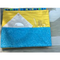 Sommer Blumenspaß | 4 Tischsets Mit Taschen 4Er Pack von TinaZee