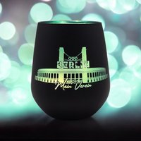 Windlicht, Hrth Berlin, Mit Skyline, Schwarz-Blau, Für Eine Schöne Atmosphäre in Der Fanecke Windlicht, Hrth Berlin, Mit Skyline, Schwarz-Blau, Für Eine Schöne Atmosphäre in Der Fanecke von Tinaehtshop