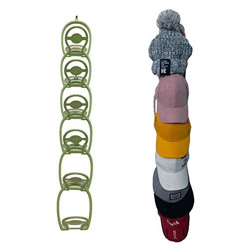 Tincogo Grüne Tür & Wand montierten Hut Rack Baseball Cap Halter Organizer Grün von Tincogo