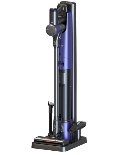 Tineco Pure ONE Station Pet Akku Staubsauger mit 3L Staubbeutel, Kabellos Staubsauger 65 min Laufzeit Stielstaubsauger Starke Saugleistung 1,22kg Gewicht für Hartboden, Teppich, Tierhaare von Tineco