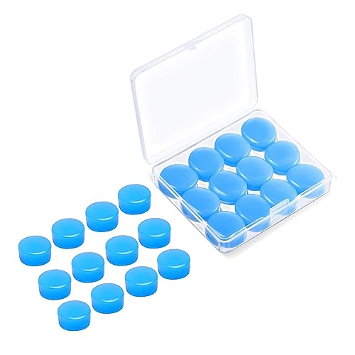 TingDongWei 6 Paare Ohrstöpsel zum Schlafen, Weiche wiederverwendbar wasserdicht Soft Silicone Gel Ohrenstöpsel zum Schlafen, Reisen, Lernen, Geräuschreduzierung (Blau) von TingDongWei