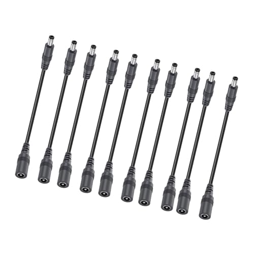 2/4/6/8/10 Stück flexibles Verlängerungskabel, Ladeadapter, 22 AWG DC 5,5 x 2,1 mm, Verlängerungskabel, einfach zu bedienender Netzladeadapter 2/4/6/8/10 Stück flexibles Verlängerungskabel, Ladeadapter, 22 AWG DC 5,5 x 2,1 mm, Verlängerungskabel, einfach zu bedienender Netzladeadapter von TingHaoO
