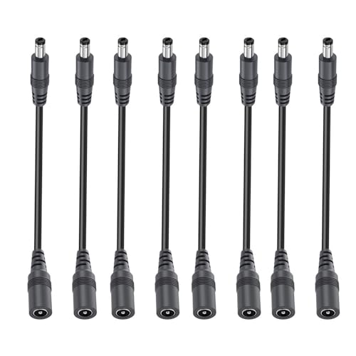 2/4/6/8/10 Stück flexibles Verlängerungskabel, Ladeadapter, 22 AWG DC 5,5 x 2,1 mm, Verlängerungskabel, einfach zu bedienender Netzladeadapter 2/4/6/8/10 Stück flexibles Verlängerungskabel, Ladeadapter, 22 AWG DC 5,5 x 2,1 mm, Verlängerungskabel, einfach zu bedienender Netzladeadapter von TingHaoO