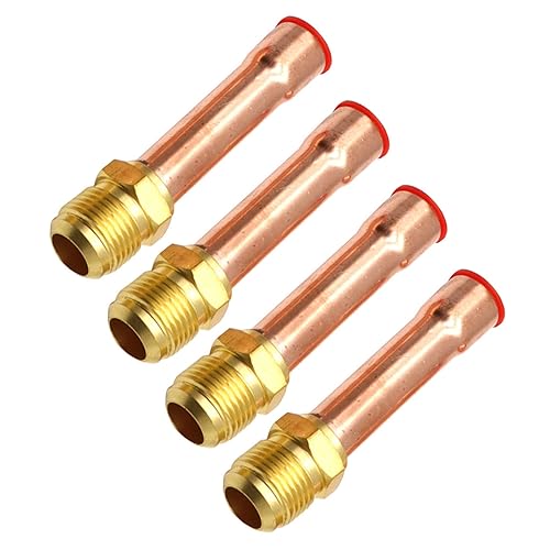 4 Stück 1/4 Zoll, 3/8 Zoll, 1/2 Zoll, 3/4 Zoll, 5/8 Zoll Anschluss mit Kupferrohr, Messingrohrverschraubung, Adapter für Zubehör, Messinganschluss für Klimaanlage, 4 Stück 4 Stück 1/4 Zoll, 3/8 Zoll, 1/2 Zoll, 3/4 Zoll, 5/8 Zoll Anschluss mit Kupferrohr, Messingrohrverschraubung, Adapter für Zubehör, Messinganschluss für Klimaanlage, 4 Stück von TingHaoO