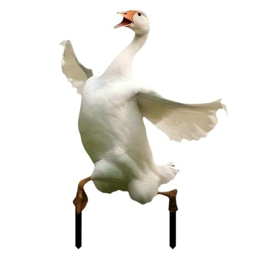 Dekorative Gänse-Figuren, innovative Gänseform, Gartenstecker, Ornamente, Acrylpfähle für Rasen und Hof, wetterbeständiges Ornament Dekorative Gänse-Figuren, innovative Gänseform, Gartenstecker, Ornamente, Acrylpfähle für Rasen und Hof, wetterbeständiges Ornament von TingHaoO