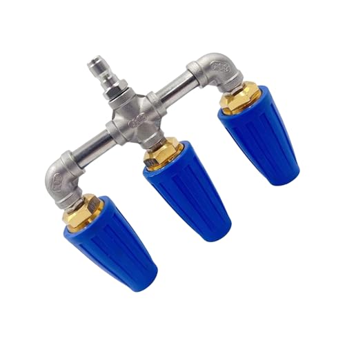 Durability Triple Nozzle 360°Rotating Ceramic Cores Pressure Washer Attachment 1/10.2 cm Quick Connectors 4000PSI Pressure Washer Nozzle Durability Triple Nozzle 360°Rotating Ceramic Cores Pressure Washer Attachment 1/10.2 cm Quick Connectors 4000PSI Pressure Washer Nozzle von TingHaoO