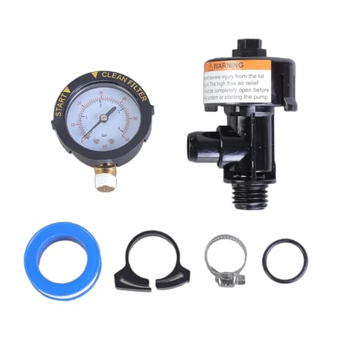 Ersatz 98209800 Luftentlastungsventile Manometer O-Ringe Clip Tape Gauge Stecker Druck für Pool Filter Easy Ventile Ersatz 98209800 Luftentlastungsventile Manometer O-Ringe Clip Tape Gauge Stecker Druck für Pool Filter Easy Ventile von TingHaoO