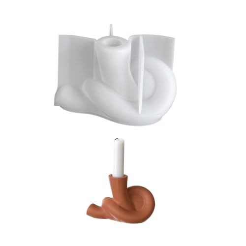 Flexible Silikonform in Lebensmittelqualität mit langem geflochtenem Muster für handgefertigte Zement-Gips-dekorative Glasform von TingHaoO