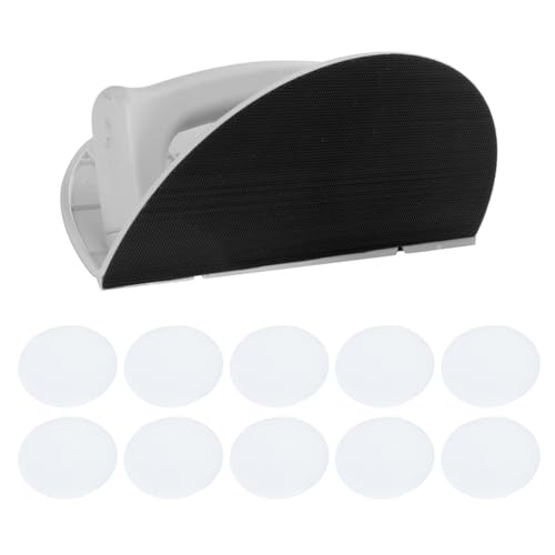 Halbrundes Eckenschleifwerkzeug mit 10 Schleifpapieren, recycelbar, ABS, Auto-Kleberdesigns, Sandrahmen für Wandschleifen, halbes Eckenschleifwerkzeug von TingHaoO