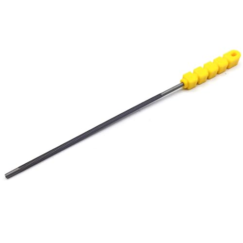 Kettensägenfeile 4 mm/4,8 mm/5,5 mm, rund, Schärffeilen-Werkzeug mit Griff für Kettensäge, Schärfen, Schleifen, Holzbearbeitung, Handwerkzeug von TingHaoO