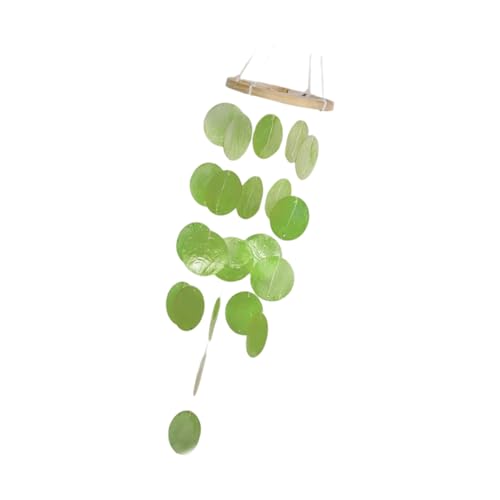 Natürliches Muschel-Windspiel mit Küsten-Design für Veranda, Baum, Ast, Balkon, zum Aufhängen, Garten, Hof, Outdoor-Dekoration, Handwerk, leicht, hängende Muschel von TingHaoO