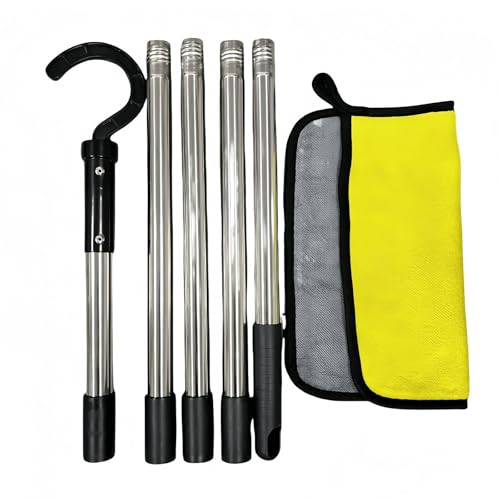 Pool-Skimmer-Haken, abnehmbarer Teleskop-Metallstab, einfache Lagerung, Mehrzweck-Pool-Rückholwerkzeug, Zubehör, zum Abholen von Roboterreinigern Pool-Skimmer-Haken, abnehmbarer Teleskop-Metallstab, einfache Lagerung, Mehrzweck-Pool-Rückholwerkzeug, Zubehör, zum Abholen von Roboterreinigern von TingHaoO