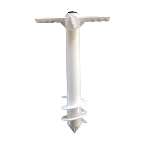 Robuste, drehbare, dreispiralförmige ABS-Erdspieße, geeignet für Strandschirme, winddichtes Design, Outdoor-Stabilität, winddichter Sandanker von TingHaoO
