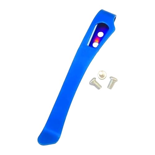 Rostfreie 420 rostfreie Taschen Cutter Clip 6g Licht Werkzeug Zubehör Inklusive 3 Schrauben für Bastelprojekte Rostfreie Stahltaschen Clip für Cutter von TingHaoO