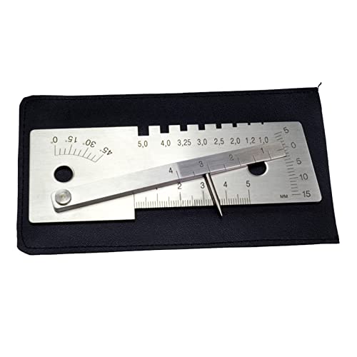 Schweißlehre Metall Stahl 45 Grad Messwerkzeuge Schweißer Messgerät Kompakte Größe 130 x 50 x 16 mm Schweißlehre Messwerkzeug Schweißlehre Metall Stahl 45 Grad Messwerkzeuge Schweißer Messgerät Kompakte Größe 130 x 50 x 16 mm Schweißlehre Messwerkzeug von TingHaoO
