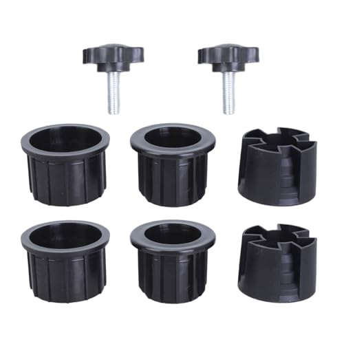 Set mit 8 Terrassen, Tischschirmen, Lochringe, Steckkappen, Gartenschirm, Locheinsatz-Set für Außenschirm von TingHaoO