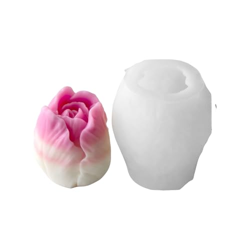 Silikon-Tulpenformen für Ornamente, Gips, Gießen, Epoxidharz, Blumen, Tulpen, Silikonharz, Zubehör zur Herstellung von Blumen von TingHaoO