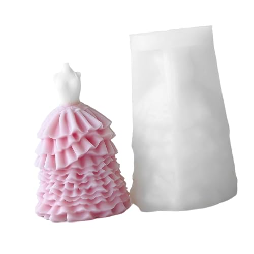 Silikonform für Brautkleid, Hochzeitskleid, Seife, Abendrock, Aromatherapie, Heimdekoration, Werkzeug, hohe Temperaturen Silikonform für Brautkleid, Hochzeitskleid, Seife, Abendrock, Aromatherapie, Heimdekoration, Werkzeug, hohe Temperaturen von TingHaoO