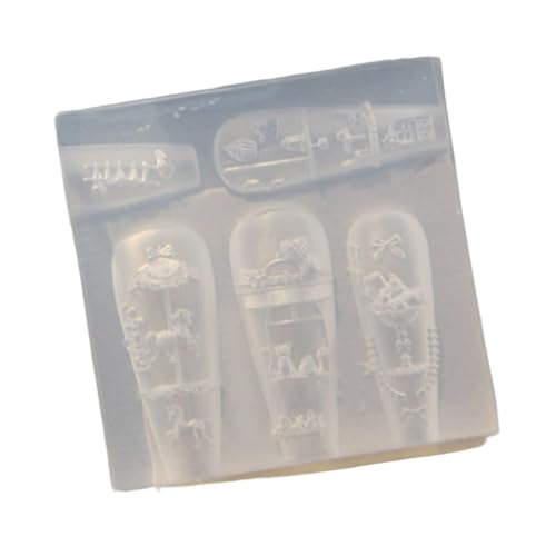 Silikonform für Nägel in Lebensmittelqualität, flexibles Design für einzigartige Maniküre und Harzguss, sicheres und wiederverwendbares Bastelwerkzeug, Silikonharzform Silikonform für Nägel in Lebensmittelqualität, flexibles Design für einzigartige Maniküre und Harzguss, sicheres und wiederverwendbares Bastelwerkzeug, Silikonharzform von TingHaoO