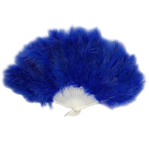 TingHaoO Eleganter gefiederter Ventilator, faltbares Design, Handfächer für Flapper-Kostüme, Tanzaufführungen und Motto-Partys von TingHaoO