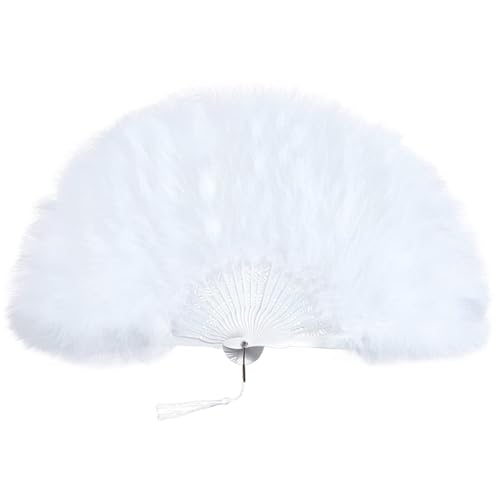 TingHaoO Eleganter gefiederter Ventilator, faltbares Design, Handfächer für Flapper-Kostüme, Tanzaufführungen und Motto-Partys TingHaoO Eleganter gefiederter Ventilator, faltbares Design, Handfächer für Flapper-Kostüme, Tanzaufführungen und Motto-Partys von TingHaoO