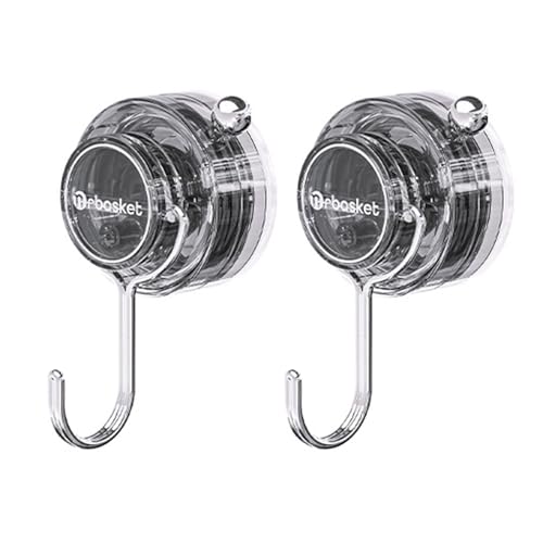 TingHaoO Modischer transparenter Saugnapf-Haken-Clip, 2-teiliges Set für Badezimmer- und Küchenzubehör, einfache Installation, Zubehör, Wandhaken TingHaoO Modischer transparenter Saugnapf-Haken-Clip, 2-teiliges Set für Badezimmer- und Küchenzubehör, einfache Installation, Zubehör, Wandhaken von TingHaoO