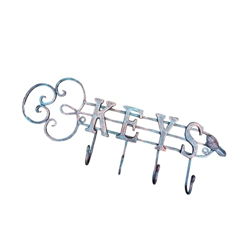 TingHaoO Vintage Gusseisen Haken Wandmontage Kleiderbügel Eingang Organizer für Mantel Hüte und Dekoration Dekorative Wandhaken für Villa von TingHaoO