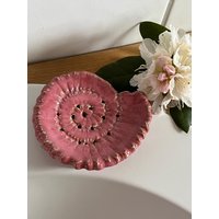 Seifenschale, Seifenablage in Rosa/ Pink von TingelKeramik