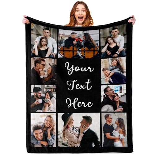 Tingwei Personalisierte Decke mit Foto und Text kuscheldecke,kuscheldeck Baby personalisiert HD-Druck,kuscheldecke mit Foto,Deck personalisiert Foto,Geschenk für Mama,Papa,Paare,Freundin,Freund von Tingwei
