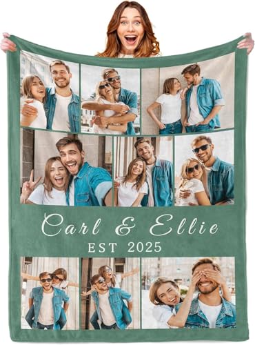 Tingwei Personalisierte Decke mit Foto und Text kuscheldecke,kuscheldeck Baby personalisiert HD-Druck,kuscheldecke mit Foto,Deck personalisiert Foto,Geschenk für Mama,Papa,Paare,Freundin,Freund von Tingwei