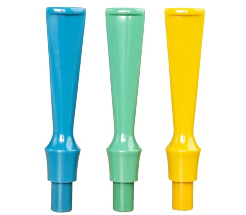 Tingyilan 3pcs buntes Pfeifenstiel-Set, DIY Tabakpfeife Stiel Ersatz Sattel Mundstück passend für 9mm Pfeifenfilter,D von Tingyilan