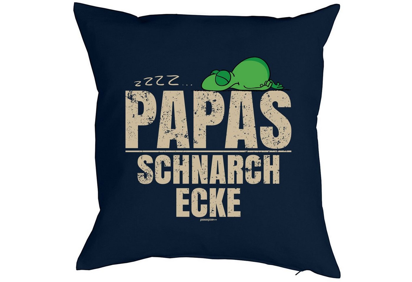 Tini - Shirts Dekokissen Vater Kuschelkissen - Väter Sprüche Kissen : zzzz… Papas Schnarch Ecke, Vater Sprüche Geschenk Kissen von Tini - Shirts