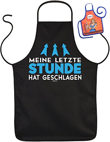 Unbekannt Bräutigam Schürze Junggesellenabschied Kochschürze Hochzeit : Meine letzte Stunde hat geschlagen - Partzyschürze Junggesellen mit Minischürze für Flaschen von Tini - Shirts