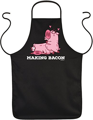Unbekannt Sprüche Grillschürze Geschenk Griller Schürze : Making Bacon - Griller Sprüche Partyschürze von Tini - Shirts