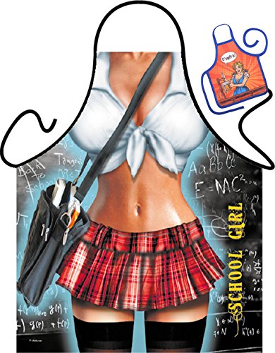 unbekannt Schülerin Motiv Kochschürze sexy Schuluniform Kostüm Schürze : School Girl - Themenschürze mit Minischürze für Flaschen unbekannt Schülerin Motiv Kochschürze sexy Schuluniform Kostüm Schürze : School Girl - Themenschürze mit Minischürze für Flaschen von Tini - Shirts