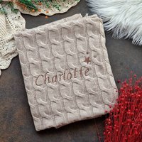 Babydecke Personalisiert, Kinderwagendecke, Strickdecke , Maxi Cosi Decke Kuscheldecke, Namensdecke, Baby Decke Mit Namen, Geschenk von TiniMiniAtelier