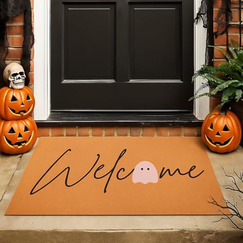 Tinideya Fußmatte für drinnen und draußen, 76,2 x 45,7 cm, rutschfeste Unterseite, waschbar, weich, Küchenteppiche für saisonale Halloween-Party, Hauseingang, Dekoration Tinideya Fußmatte für drinnen und draußen, 76,2 x 45,7 cm, rutschfeste Unterseite, waschbar, weich, Küchenteppiche für saisonale Halloween-Party, Hauseingang, Dekoration von Tinideya