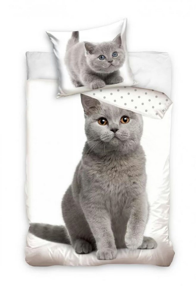 Bettwäsche Katze Bettwäsche - Baumwolle 140x200 cm Kaninchen Kissen und Decke, Tinisu, Baumwolle von Tinisu