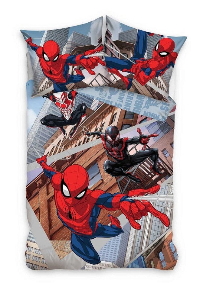 Bettwäsche Spiderman Bettwäsche - weiche Baumwolle 135x200 cm Kissen und Decke, Tinisu, Baumwolle von Tinisu